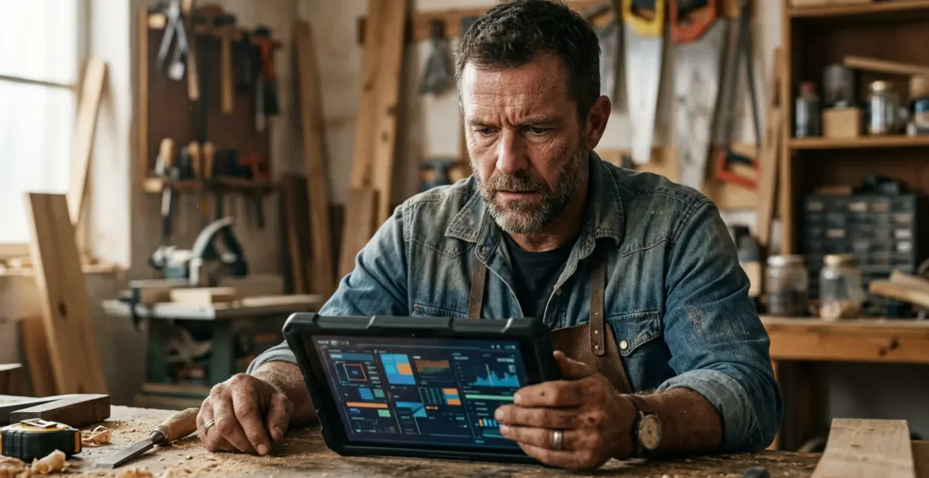 Artisan préparant la transition vers la facturation électronique obligatoire