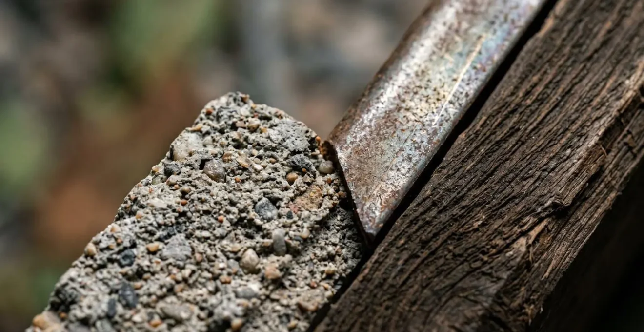 Détails macro de matériaux de construction illustrant le calcul des coûts réels