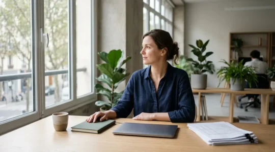 Vision stratégique d'un entrepreneur français gérant ses cotisations URSSAF avec sérénité