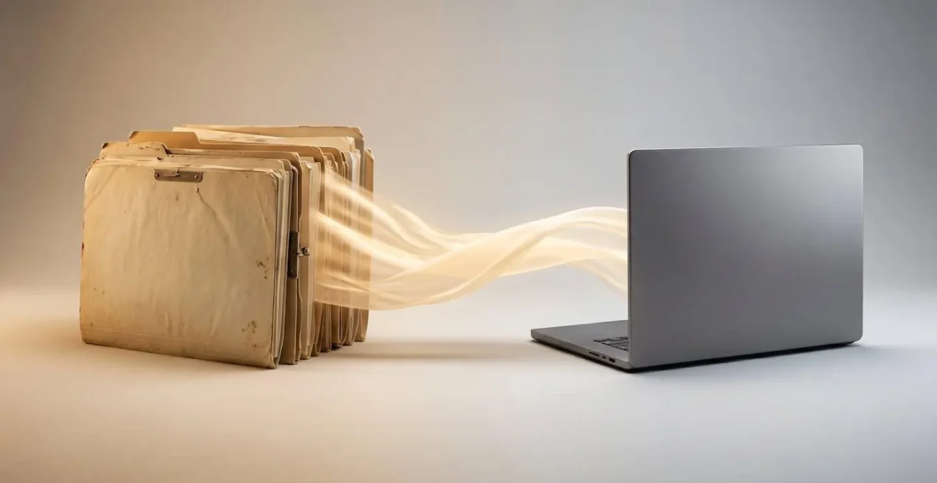 Transition symbolique entre ancien et nouveau système avec flux de données préservé