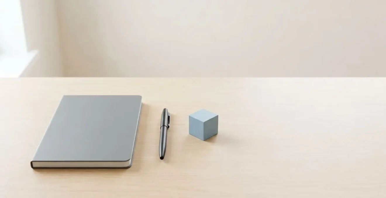 Approche minimaliste du tableau de bord financier avec indicateurs essentiels sur un espace de travail épuré
