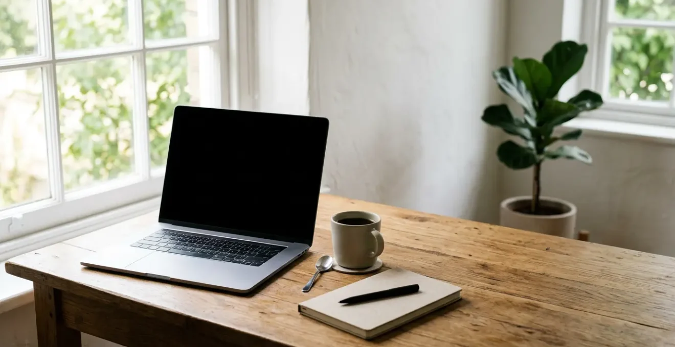 Environnement de travail organisé illustrant une routine comptable efficace et simplifiée